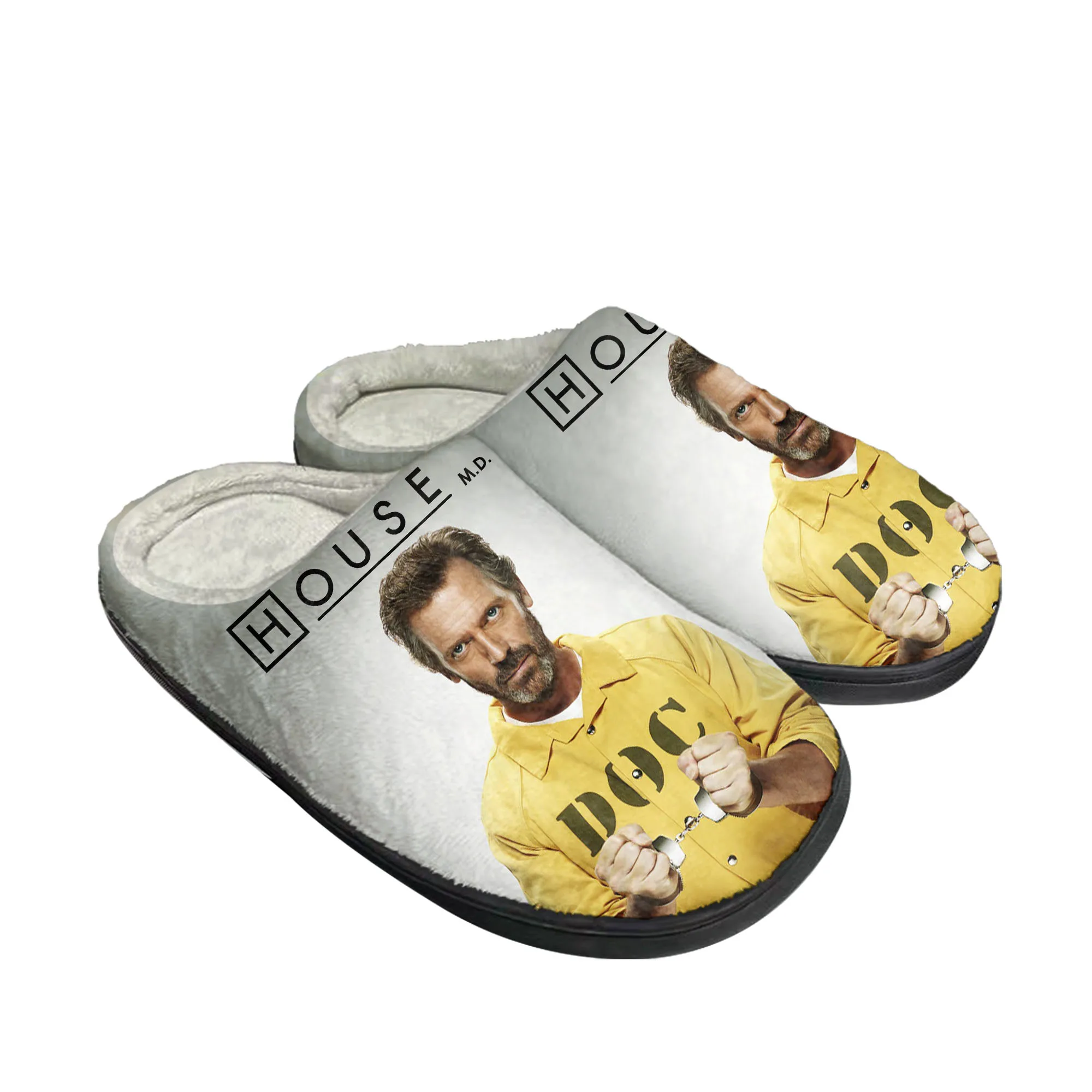 Men Shoes Winter - House M.D. Home Cotton Slippers Mens