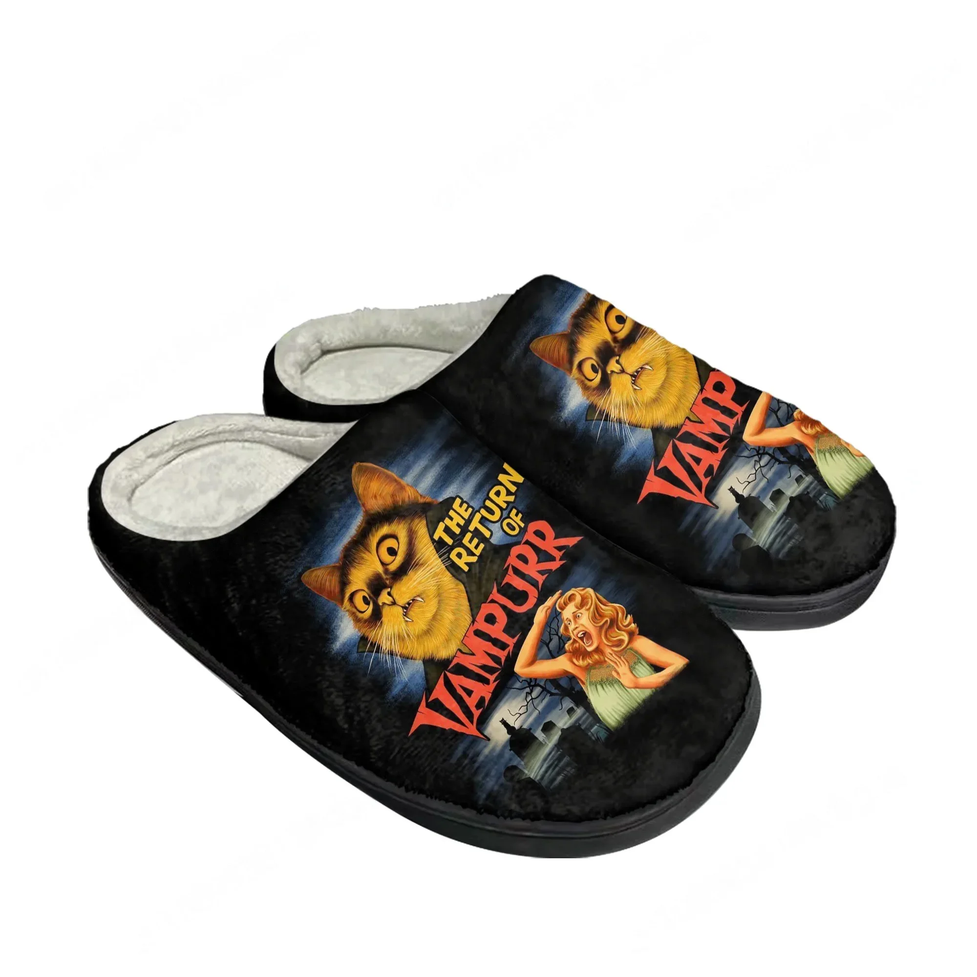 Men Shoes Winter - Cat Vampire shoes Cotton Slippers Cat