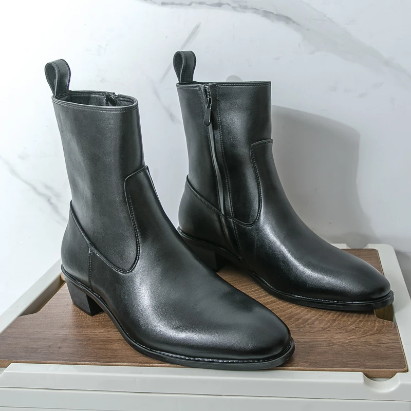 Classic Comfy Ankle Boots Bota - Men'S Shoes Business Casual 评论和价格