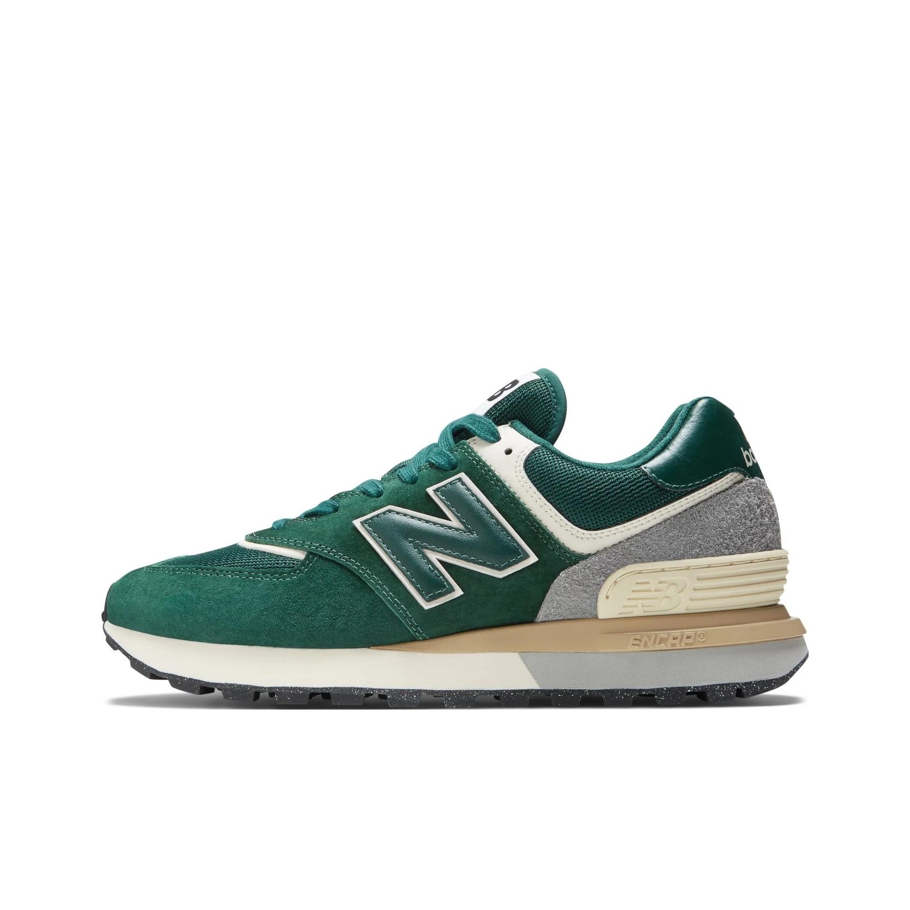 New Balance 574 Legacy Leather - Men'S Shoes Green And White 评论和价格