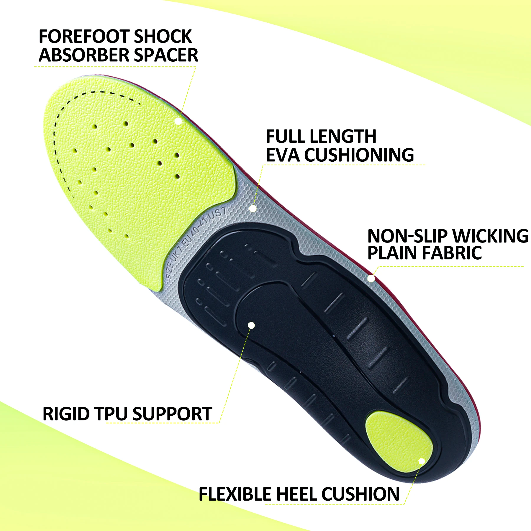 Plantar Fasciitis Orthopedic I - Men'S Shoes Green And White 评论和价格