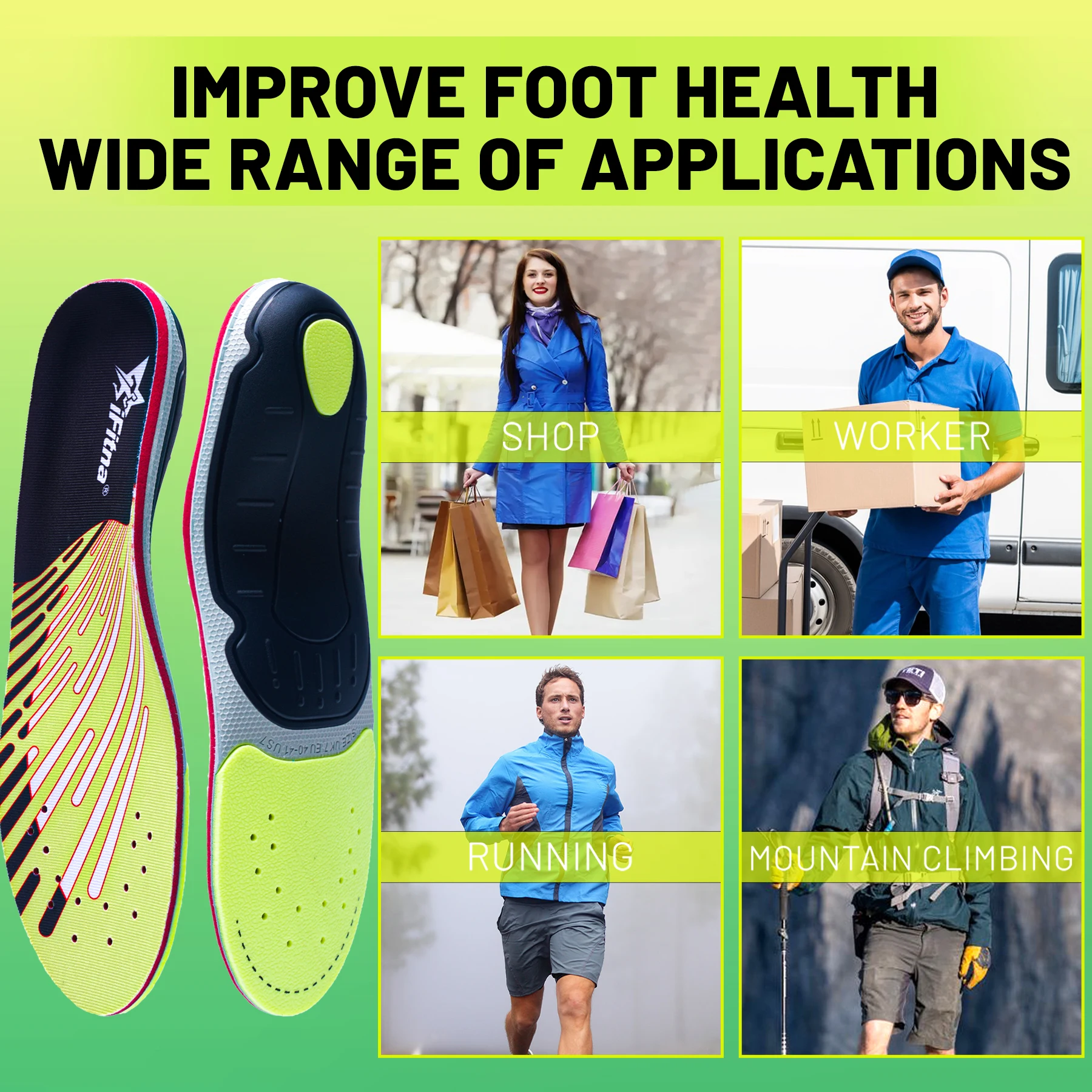 Plantar Fasciitis Orthopedic I - Men'S Shoes Green And White 评论和价格