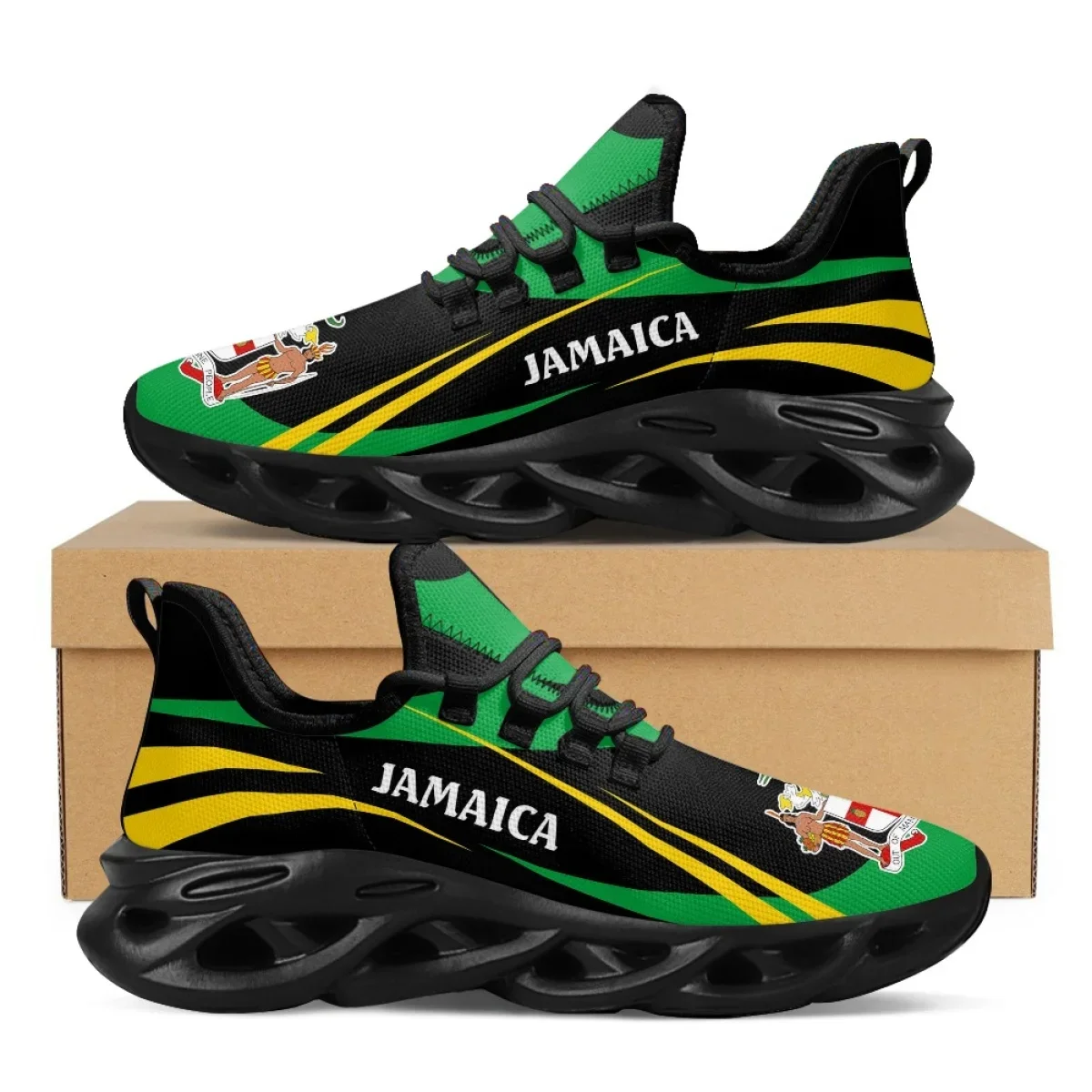 Jamaica Flag Print Shoes Men S - Men Shoes Trainers 评论和价格
