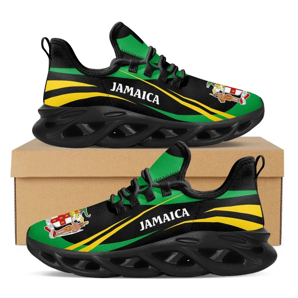 Jamaica Flag Print Shoes Men S - Men Shoes Trainers 评论和价格