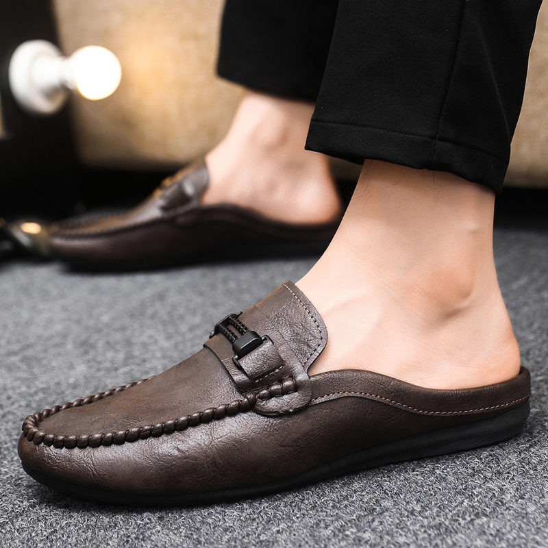 Summer Men Half Slippers Non-s - Men'S Shoes Comfortable Walking 评论和价格