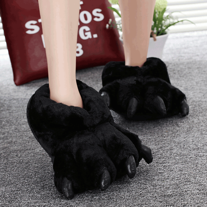 Size 35-43 Black Animal Paw Sh - Men Shoes Winter 评论和价格