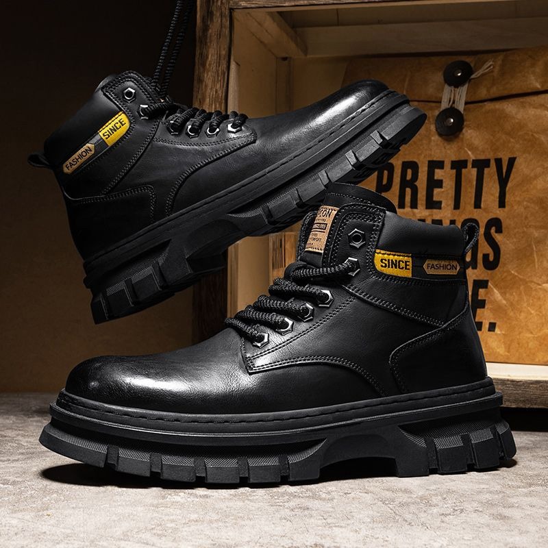 Vintage Men Platform Ankle Boo - Men'S Shoes Business Casual 评论和价格