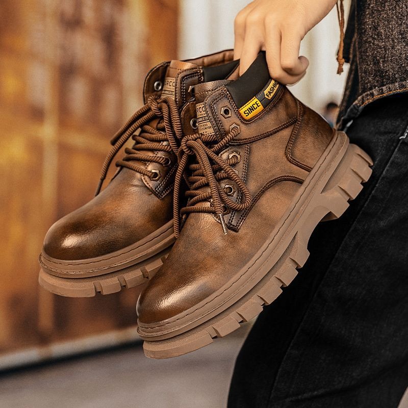 Vintage Men Platform Ankle Boo - Men'S Shoes Business Casual 评论和价格