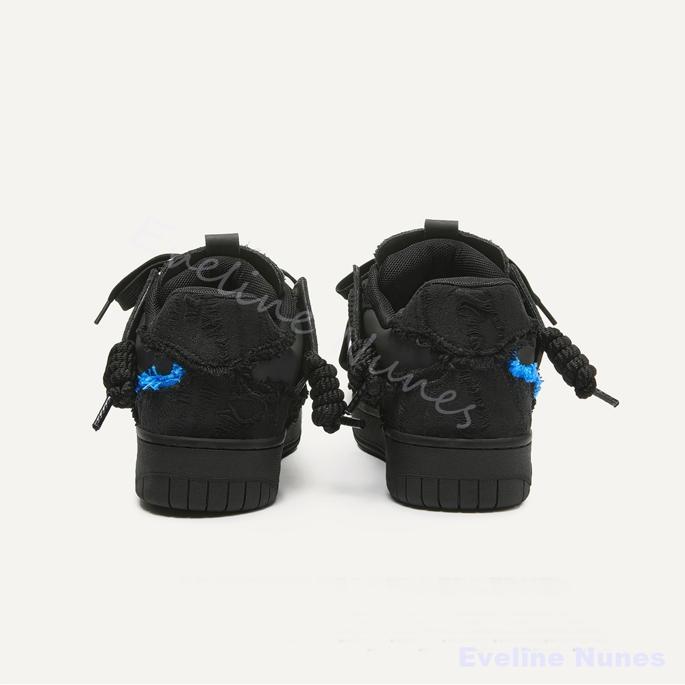 Black Frayed Raw Edge Platform - Men Shoes Winter 评论和价格