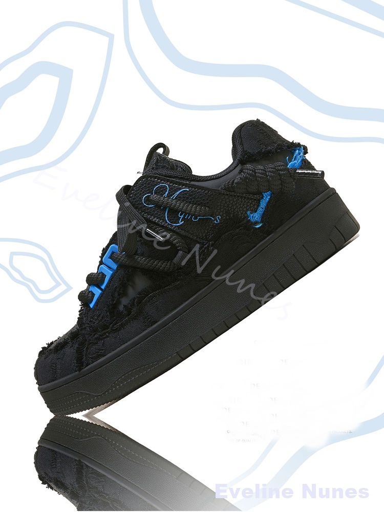 Black Frayed Raw Edge Platform - Men Shoes Winter 评论和价格