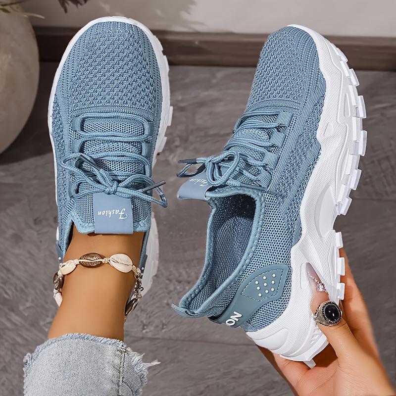 Breathable Knit Sneakers Fashi - Men'S Shoes Comfortable Walking 评论和价格